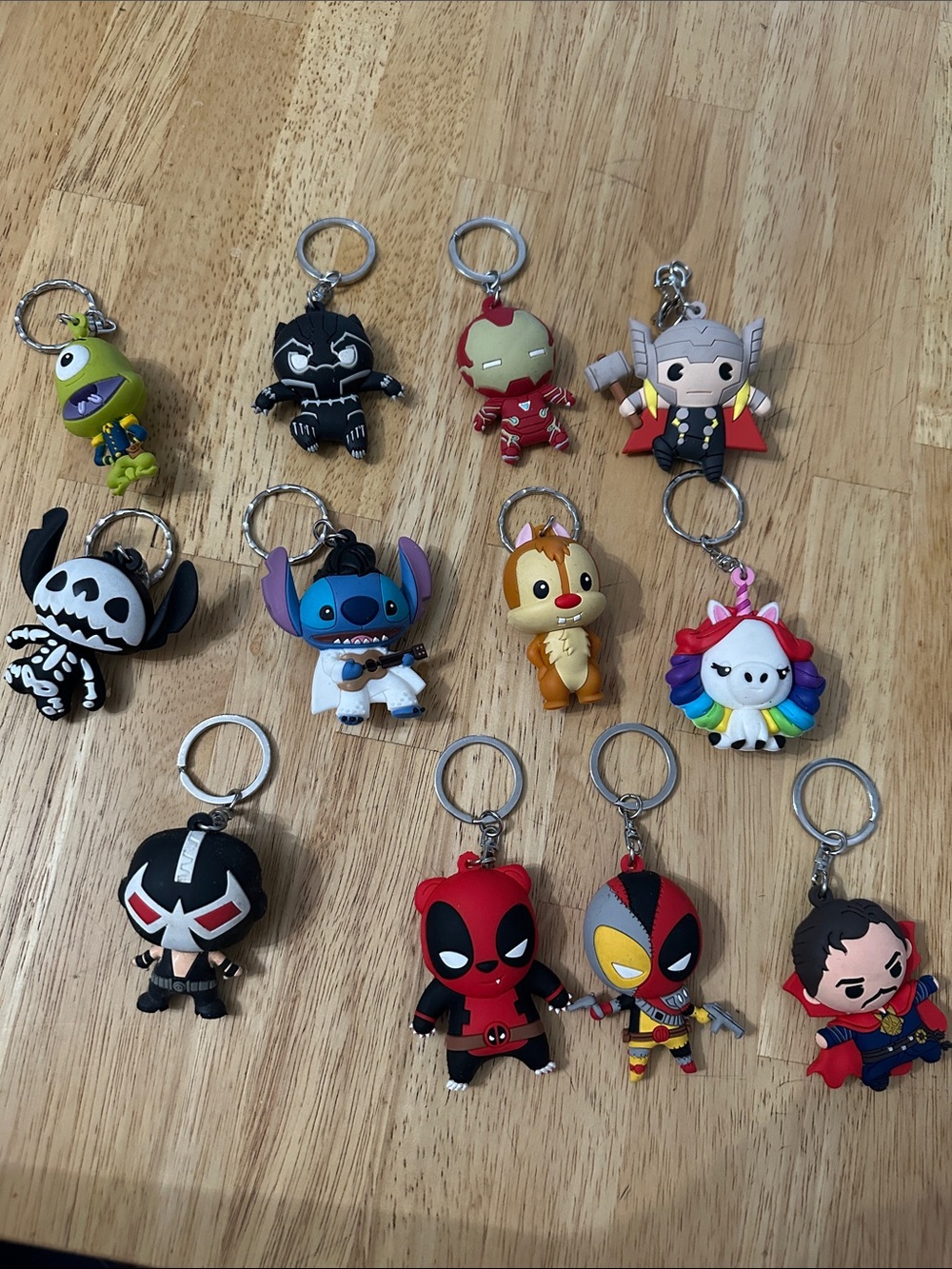 Disney Marvel & Character Keychain Collection - Multicolor